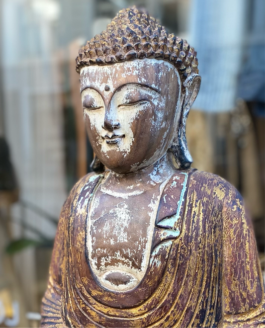 Stor Bali Buddha i træ